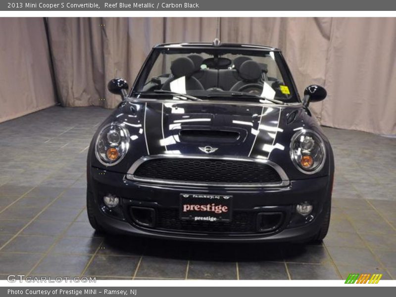 Reef Blue Metallic / Carbon Black 2013 Mini Cooper S Convertible