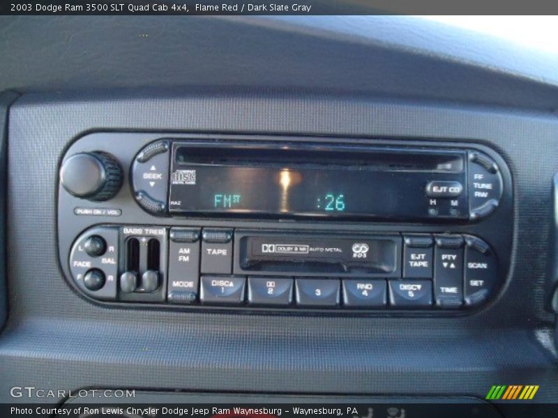 Flame Red / Dark Slate Gray 2003 Dodge Ram 3500 SLT Quad Cab 4x4