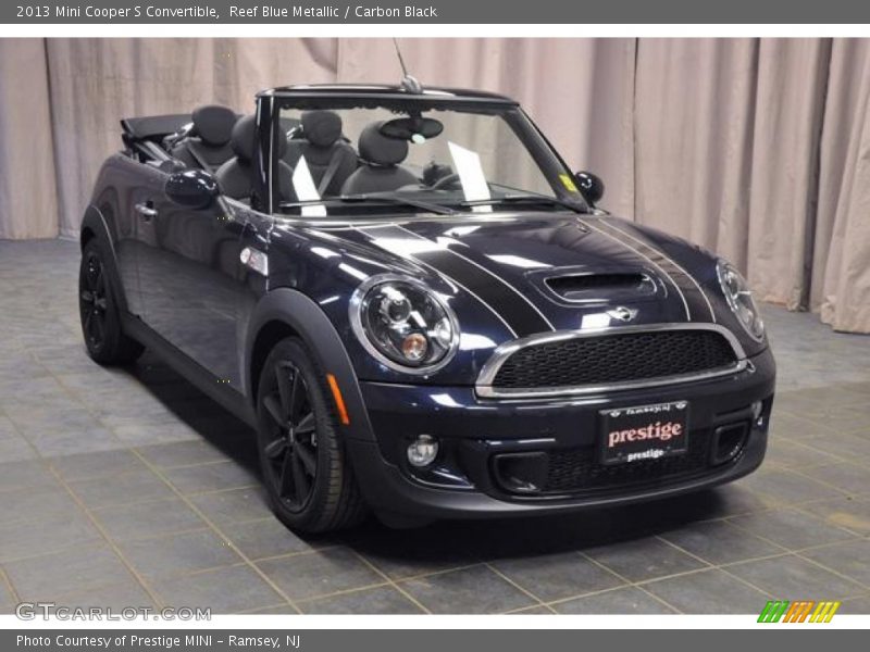 Reef Blue Metallic / Carbon Black 2013 Mini Cooper S Convertible