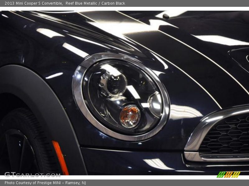 Reef Blue Metallic / Carbon Black 2013 Mini Cooper S Convertible