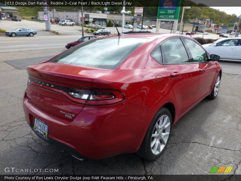 Redline 2-Coat Pearl / Black/Light Diesel Gray 2013 Dodge Dart Rallye