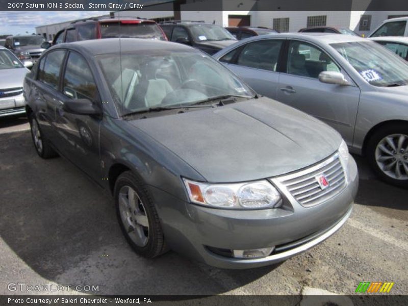 Storm Gray / Gray 2007 Saturn ION 3 Sedan