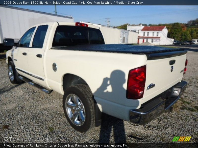 Cool Vanilla White / Medium Slate Gray 2008 Dodge Ram 1500 Big Horn Edition Quad Cab 4x4
