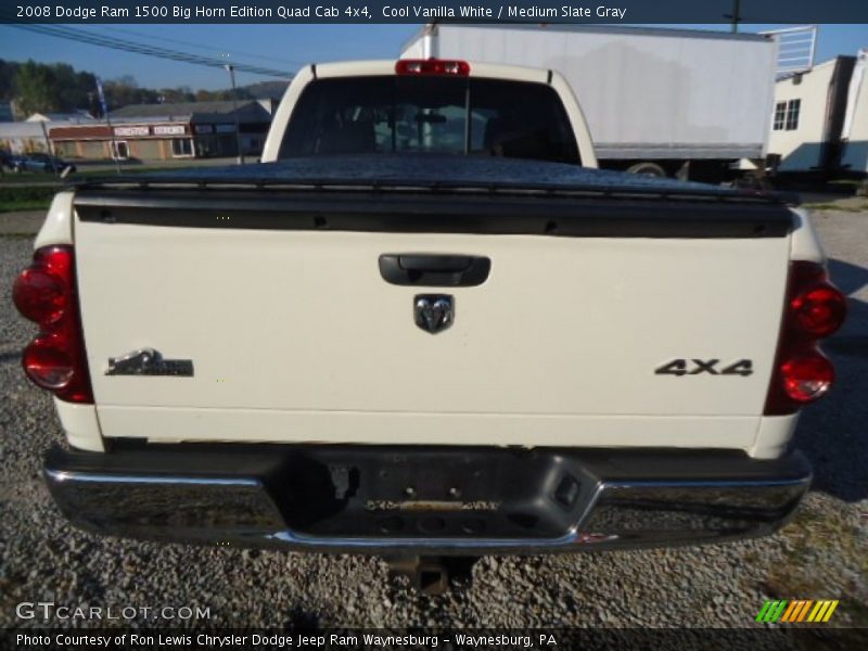 Cool Vanilla White / Medium Slate Gray 2008 Dodge Ram 1500 Big Horn Edition Quad Cab 4x4