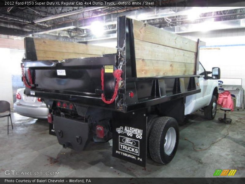 Oxford White / Steel 2012 Ford F350 Super Duty XL Regular Cab 4x4 Dump Truck