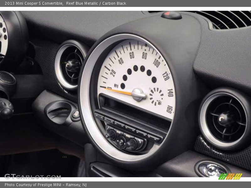 Reef Blue Metallic / Carbon Black 2013 Mini Cooper S Convertible