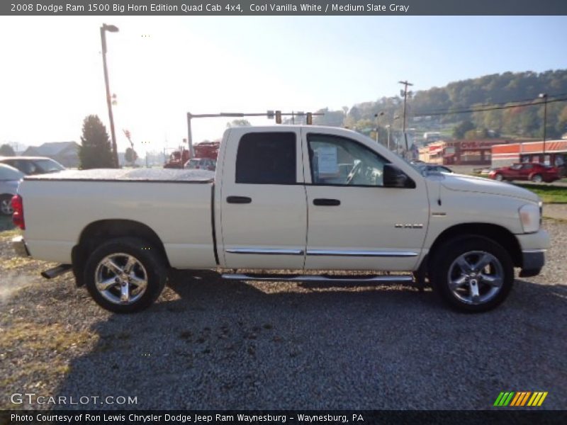 Cool Vanilla White / Medium Slate Gray 2008 Dodge Ram 1500 Big Horn Edition Quad Cab 4x4