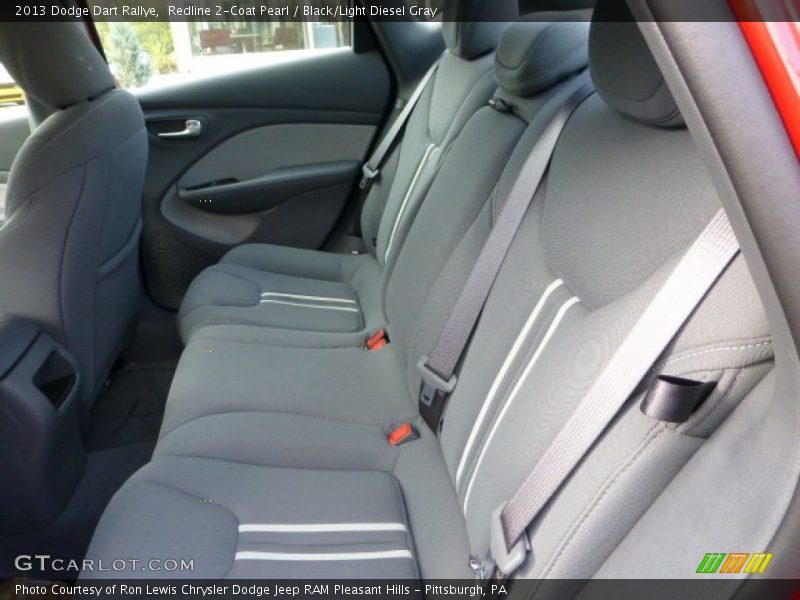  2013 Dart Rallye Black/Light Diesel Gray Interior