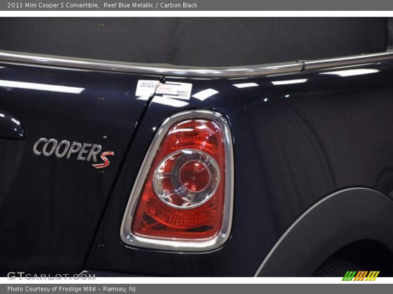 Reef Blue Metallic / Carbon Black 2013 Mini Cooper S Convertible