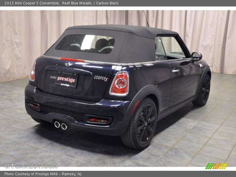 Reef Blue Metallic / Carbon Black 2013 Mini Cooper S Convertible