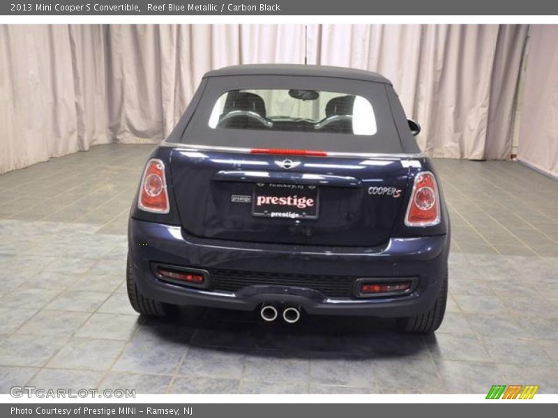 Reef Blue Metallic / Carbon Black 2013 Mini Cooper S Convertible