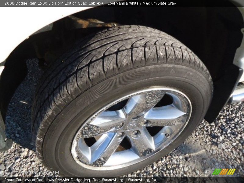 Cool Vanilla White / Medium Slate Gray 2008 Dodge Ram 1500 Big Horn Edition Quad Cab 4x4