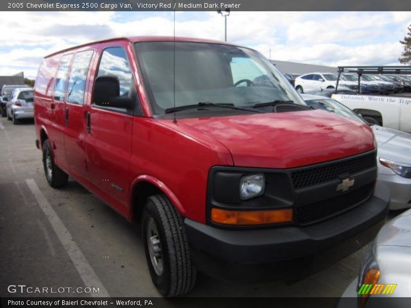 Victory Red / Medium Dark Pewter 2005 Chevrolet Express 2500 Cargo Van