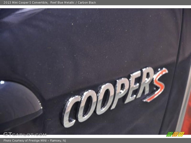 Reef Blue Metallic / Carbon Black 2013 Mini Cooper S Convertible