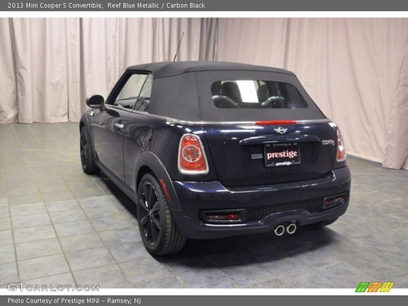 Reef Blue Metallic / Carbon Black 2013 Mini Cooper S Convertible