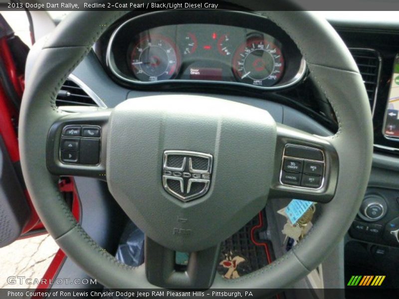 Redline 2-Coat Pearl / Black/Light Diesel Gray 2013 Dodge Dart Rallye