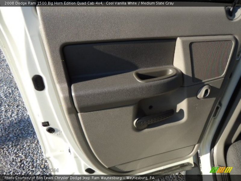 Cool Vanilla White / Medium Slate Gray 2008 Dodge Ram 1500 Big Horn Edition Quad Cab 4x4