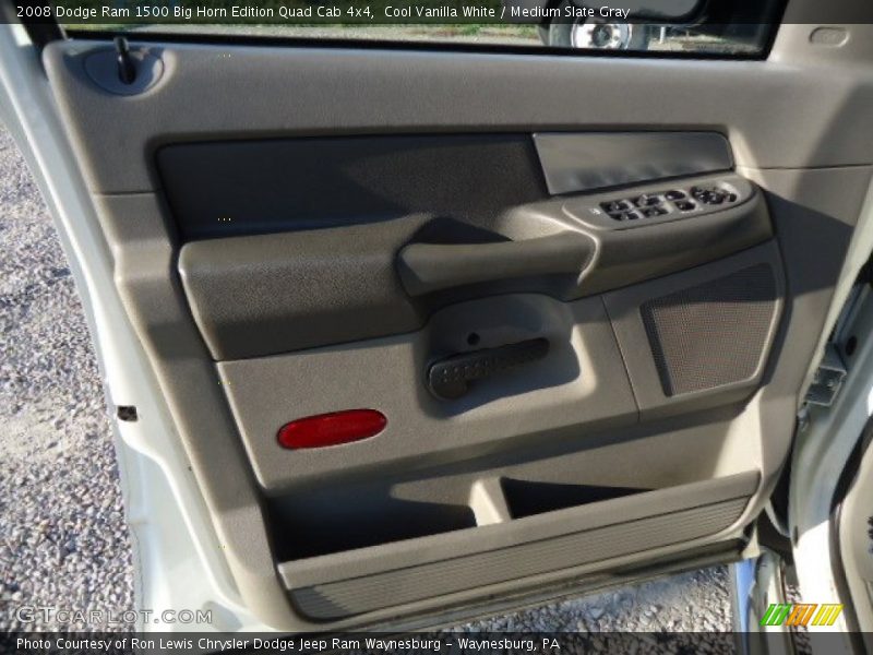 Cool Vanilla White / Medium Slate Gray 2008 Dodge Ram 1500 Big Horn Edition Quad Cab 4x4