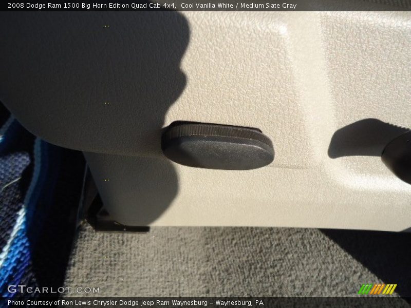Cool Vanilla White / Medium Slate Gray 2008 Dodge Ram 1500 Big Horn Edition Quad Cab 4x4