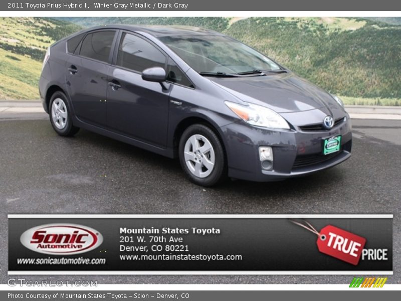 Winter Gray Metallic / Dark Gray 2011 Toyota Prius Hybrid II