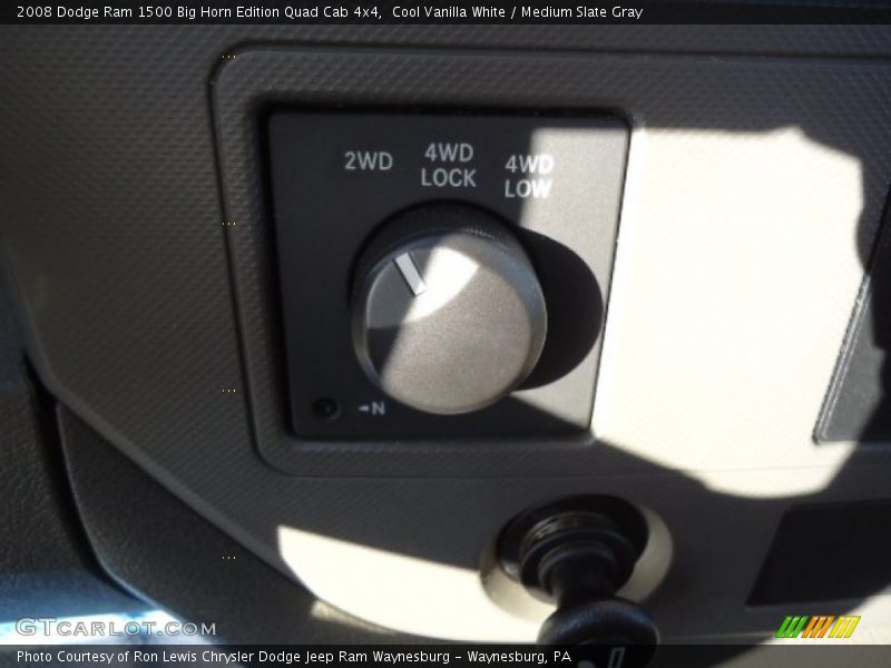 Cool Vanilla White / Medium Slate Gray 2008 Dodge Ram 1500 Big Horn Edition Quad Cab 4x4
