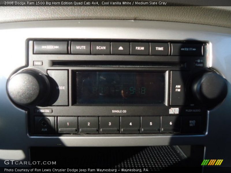Cool Vanilla White / Medium Slate Gray 2008 Dodge Ram 1500 Big Horn Edition Quad Cab 4x4