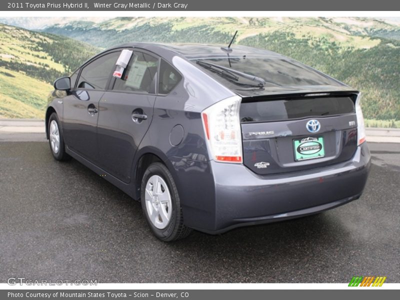 Winter Gray Metallic / Dark Gray 2011 Toyota Prius Hybrid II