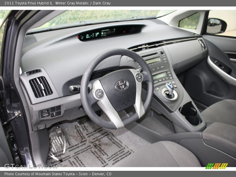 Winter Gray Metallic / Dark Gray 2011 Toyota Prius Hybrid II