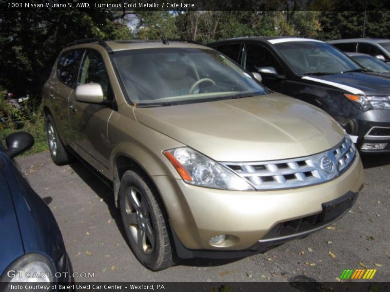 Luminous Gold Metallic / Cafe Latte 2003 Nissan Murano SL AWD