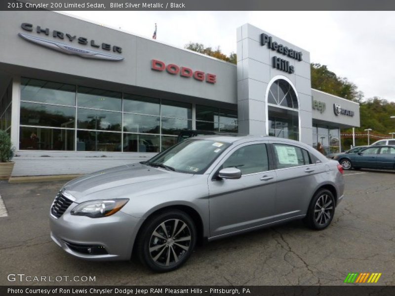Billet Silver Metallic / Black 2013 Chrysler 200 Limited Sedan