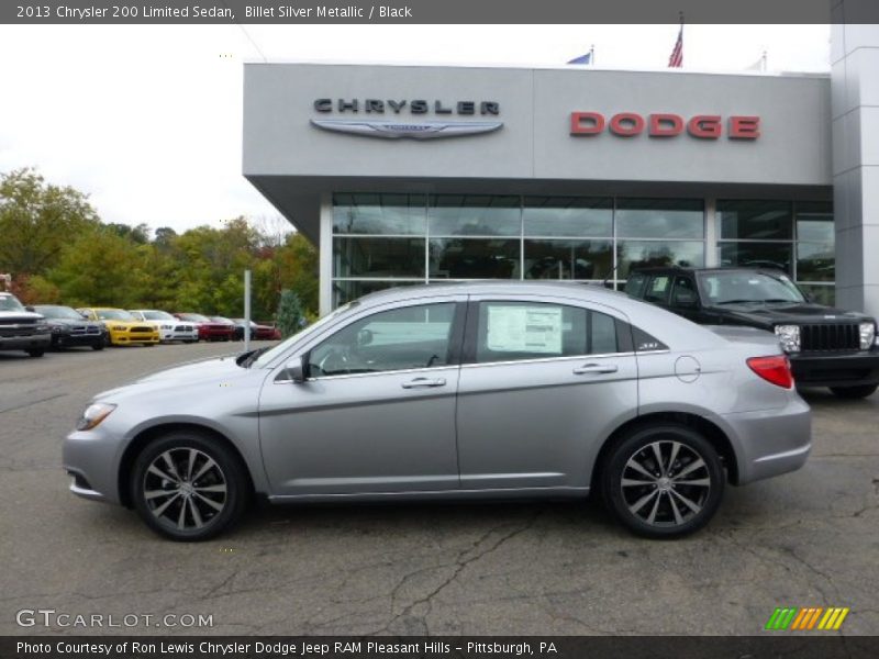 Billet Silver Metallic / Black 2013 Chrysler 200 Limited Sedan