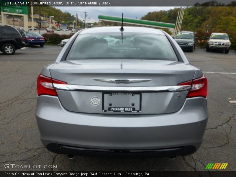 Billet Silver Metallic / Black 2013 Chrysler 200 Limited Sedan