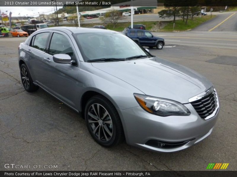 Billet Silver Metallic / Black 2013 Chrysler 200 Limited Sedan
