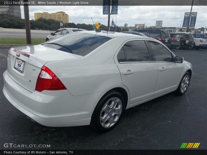 White Suede / Medium Light Stone 2011 Ford Fusion SE