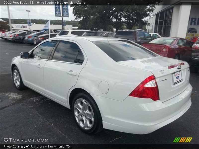 White Suede / Medium Light Stone 2011 Ford Fusion SE