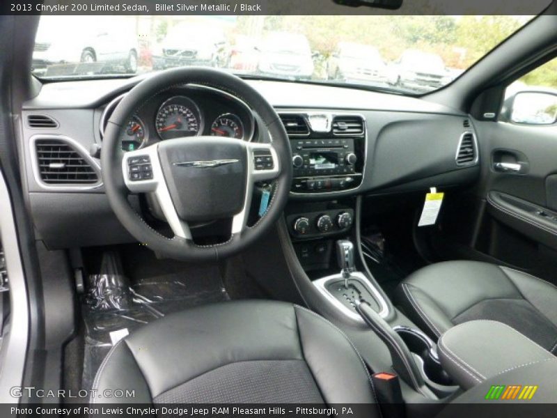 Billet Silver Metallic / Black 2013 Chrysler 200 Limited Sedan