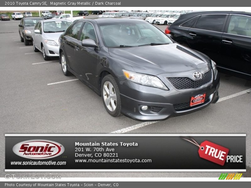 Magnetic Gray Metallic / Dark Charcoal 2010 Toyota Camry SE
