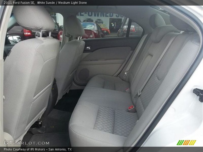 White Suede / Medium Light Stone 2011 Ford Fusion SE