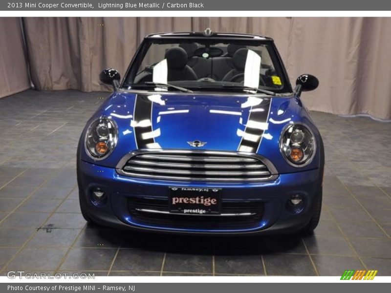 Lightning Blue Metallic / Carbon Black 2013 Mini Cooper Convertible