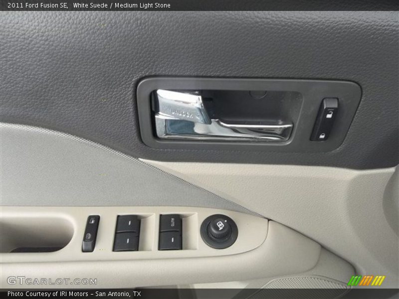 White Suede / Medium Light Stone 2011 Ford Fusion SE