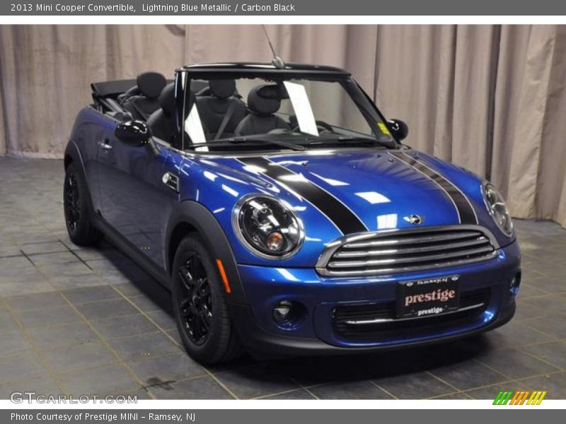 Lightning Blue Metallic / Carbon Black 2013 Mini Cooper Convertible