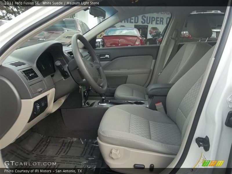 White Suede / Medium Light Stone 2011 Ford Fusion SE