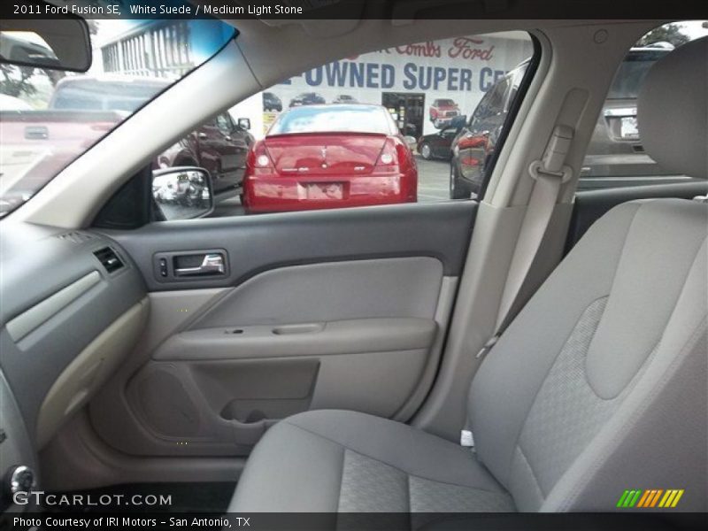 White Suede / Medium Light Stone 2011 Ford Fusion SE