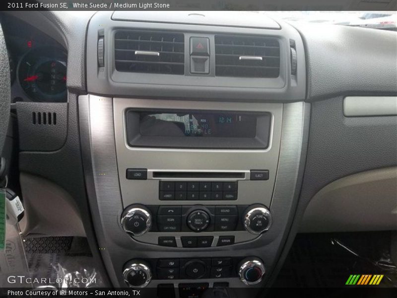 White Suede / Medium Light Stone 2011 Ford Fusion SE
