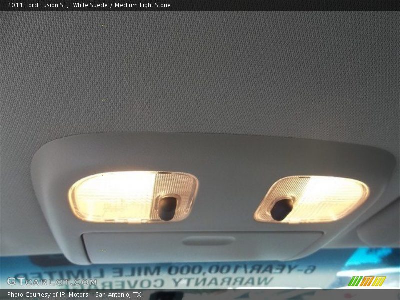 White Suede / Medium Light Stone 2011 Ford Fusion SE