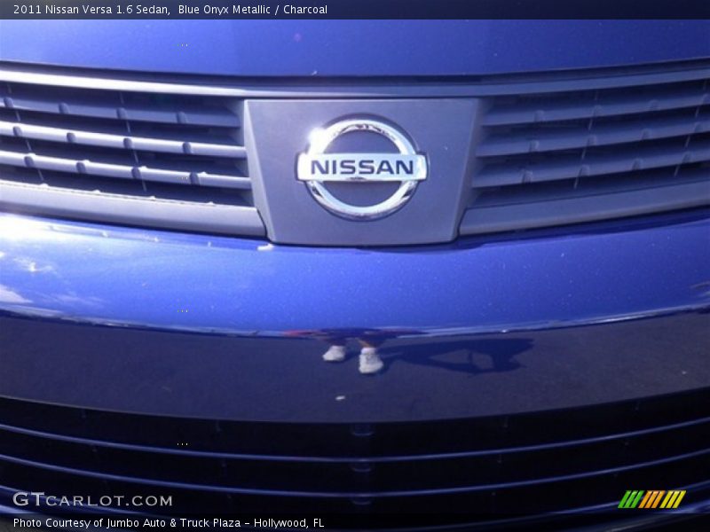 Blue Onyx Metallic / Charcoal 2011 Nissan Versa 1.6 Sedan