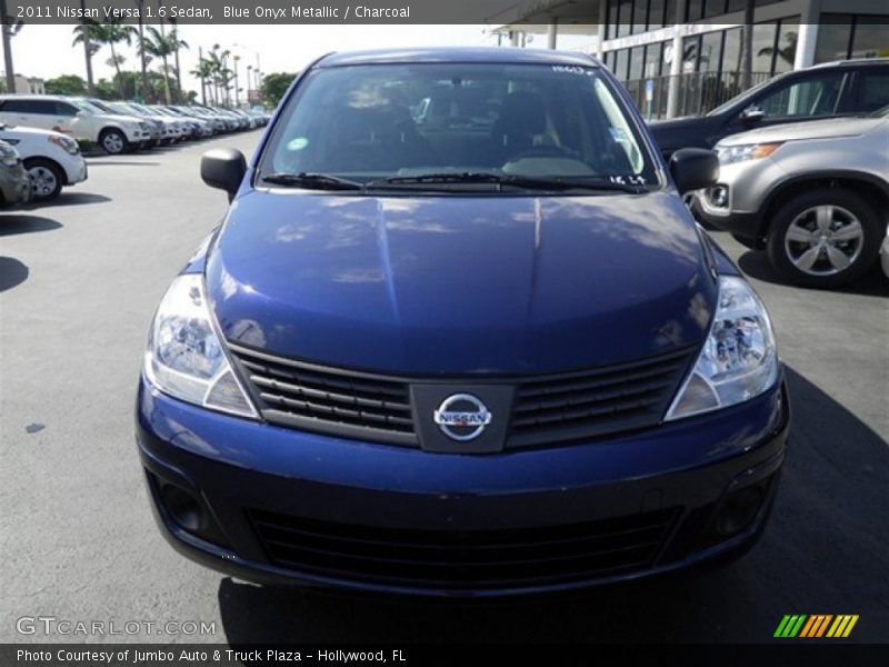 Blue Onyx Metallic / Charcoal 2011 Nissan Versa 1.6 Sedan