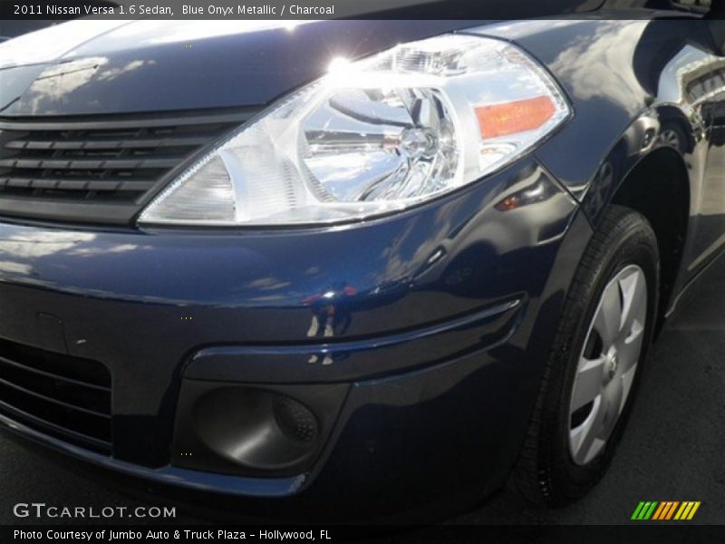 Blue Onyx Metallic / Charcoal 2011 Nissan Versa 1.6 Sedan