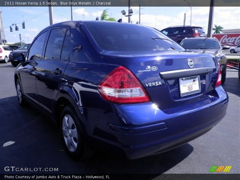 Blue Onyx Metallic / Charcoal 2011 Nissan Versa 1.6 Sedan