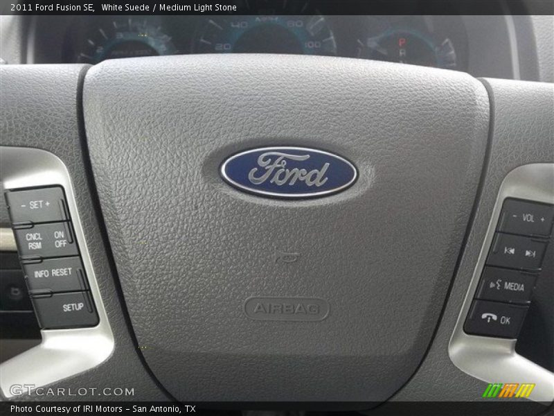 White Suede / Medium Light Stone 2011 Ford Fusion SE